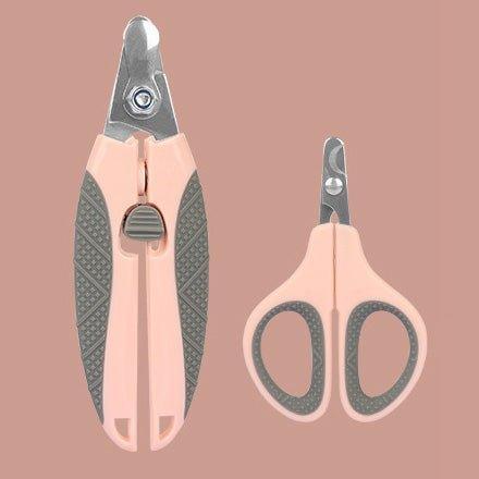 2 PCS Pet Nail Clippers Trimmer with Safety Guard to Avoid Over Cutting Nails - iTalkPet