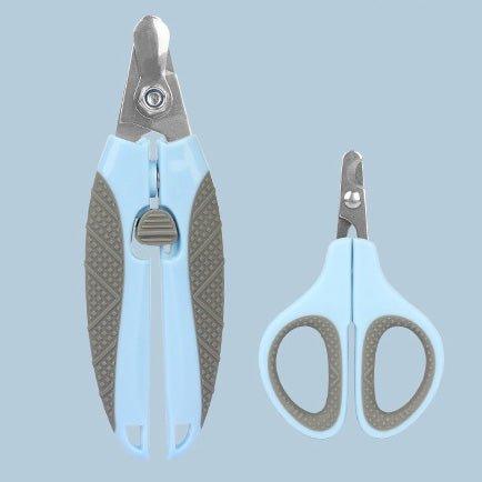 2 PCS Pet Nail Clippers Trimmer with Safety Guard to Avoid Over Cutting Nails - iTalkPet