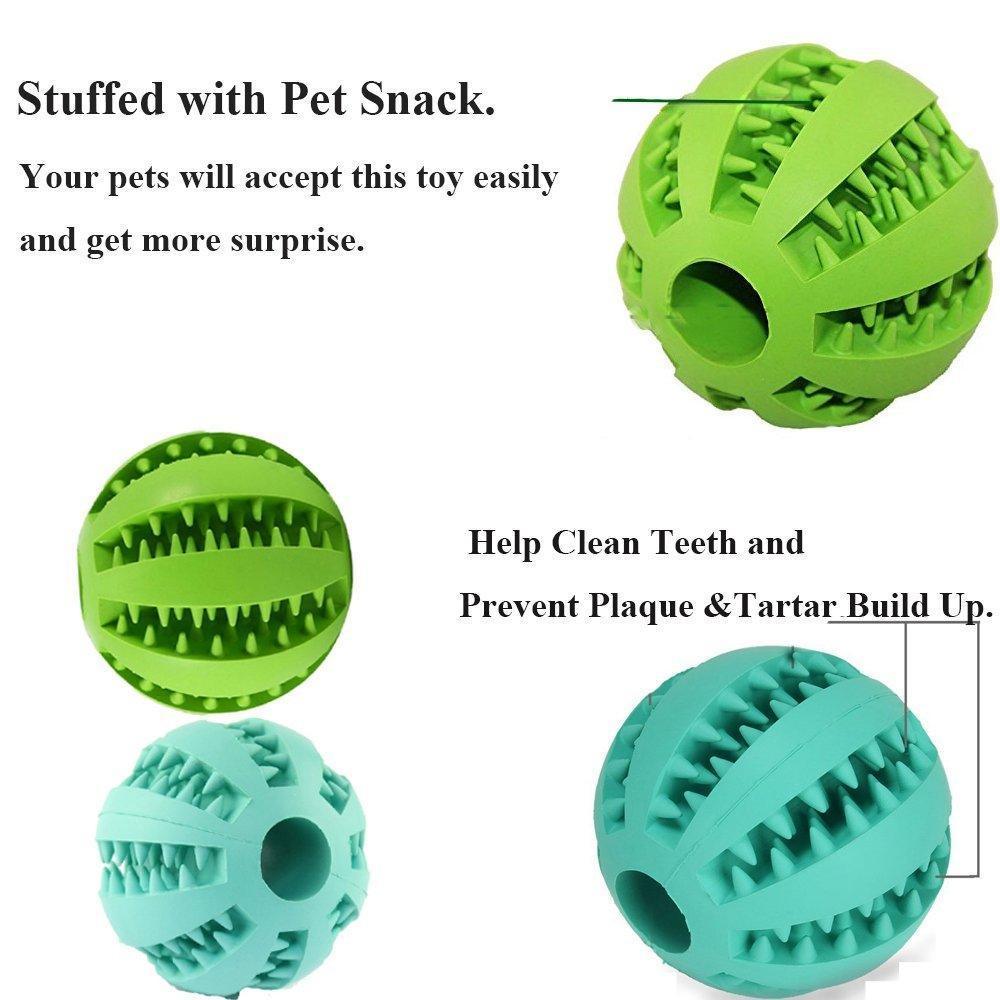 2Pack Dog Puzzle Teething Toys Ball Durable Pet Chew Toy - iTalkPet