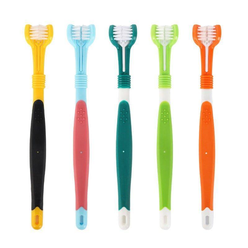 3-Sided Pet Toothbrush Dog Toothbrush Removing Bad Breath Tartar - iTalkPet