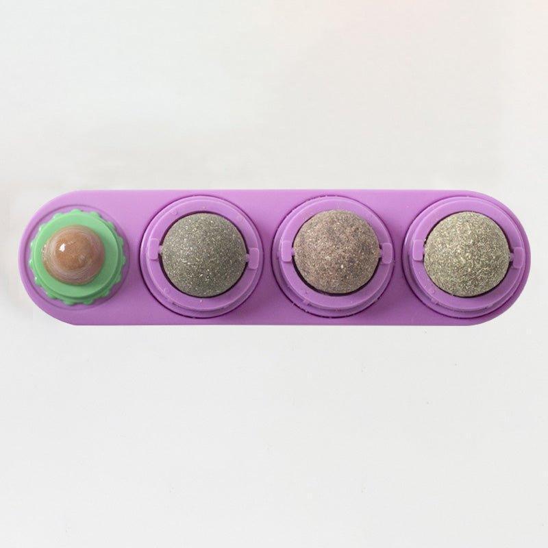 4 Pack Catnip Toys Safe Healthy Cat Wall Ball Toy - iTalkPet