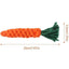 5 PCS Carrot Dog Teething Toy Pet Chew Cotton Knot Carrot Toy - iTalkPet