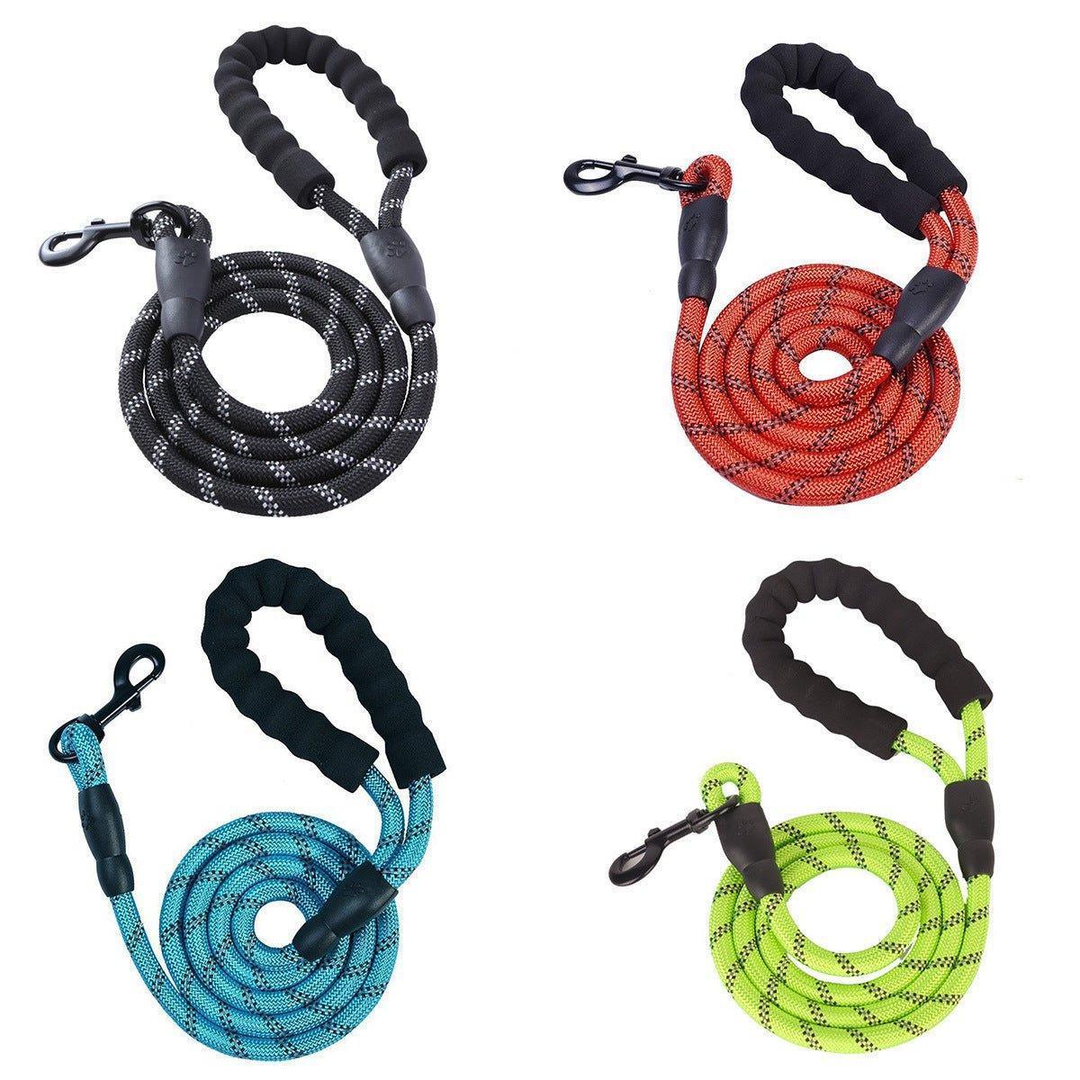 5FT Dog Leash with Comfortable Padded Handle and Highly Reflective Threads - iTalkPet