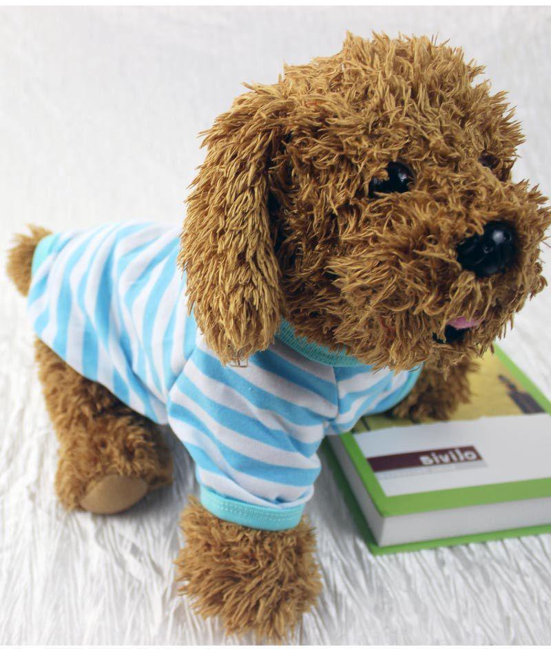 6 Pieces Small Pet Striped T-Shirt - iTalkPet