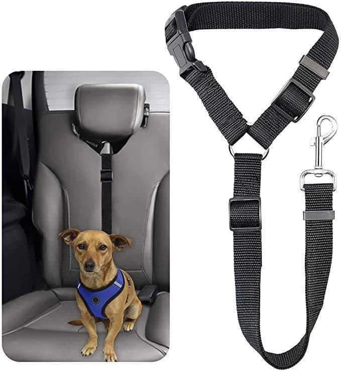 Adjustable Nylon Pet Safety Seat Belt Strap Vehicle Dog Seatbelts Harness - iTalkPet