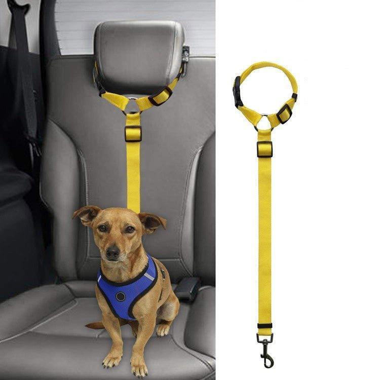 Adjustable Nylon Pet Safety Seat Belt Strap Vehicle Dog Seatbelts Harness - iTalkPet