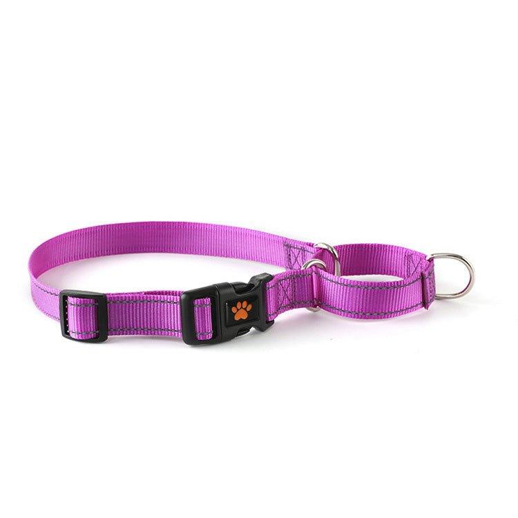 Adjustable Nylon Reflective Martingale Dog Collar - iTalkPet