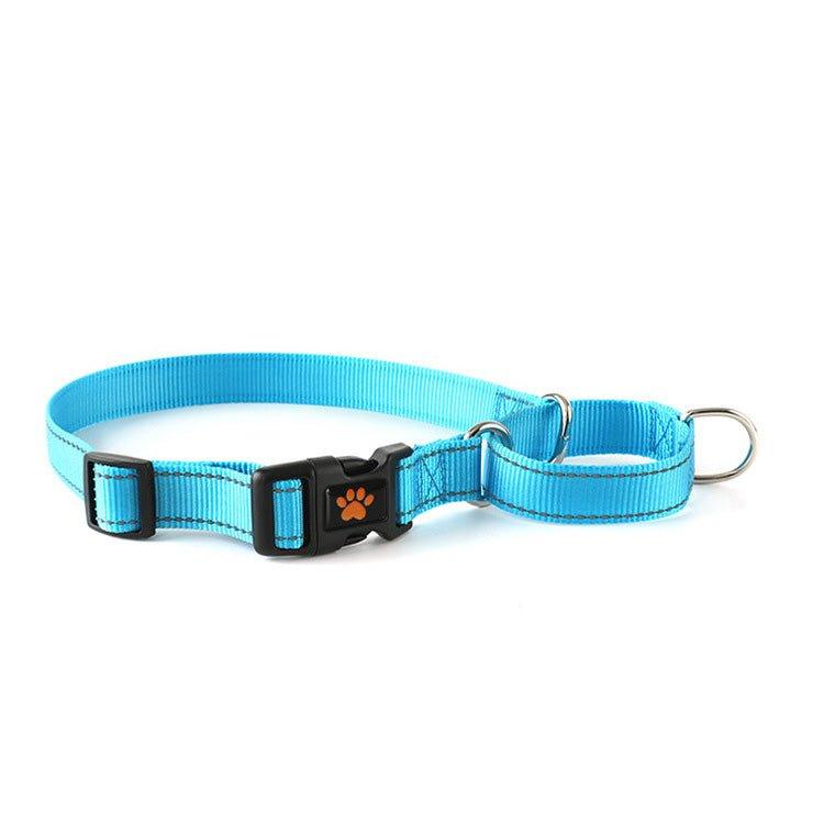 Adjustable Nylon Reflective Martingale Dog Collar - iTalkPet