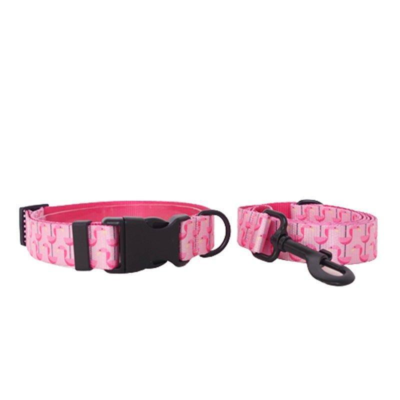 Bird Print Beautiful Personalized Dog Collar Set - iTalkPet