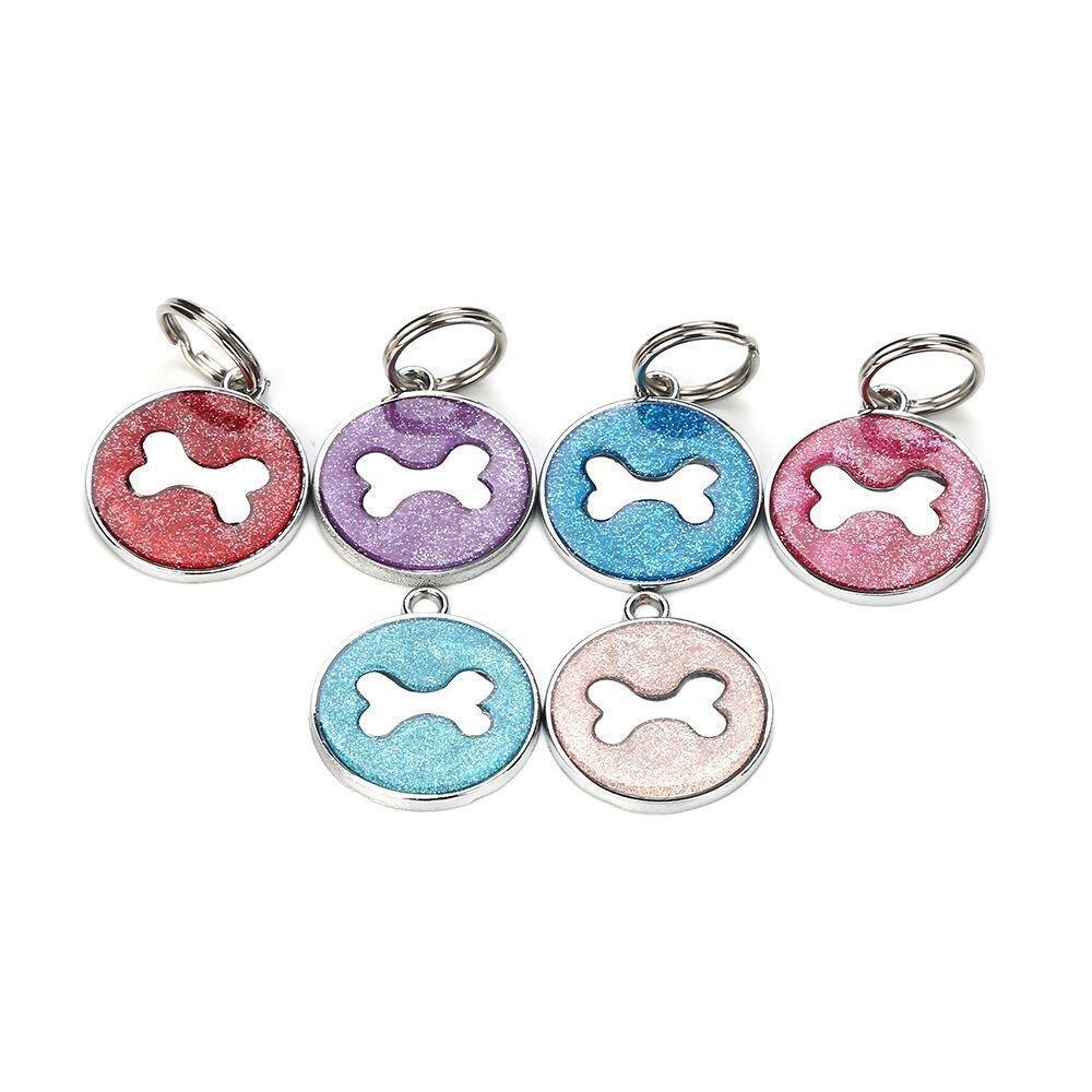 Bling Bling Bone Customized Engraving Dog ID Tag - iTalkPet