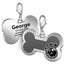 Bone and Paw Shape Personalized Engraved Pet ID Tag - iTalkPet