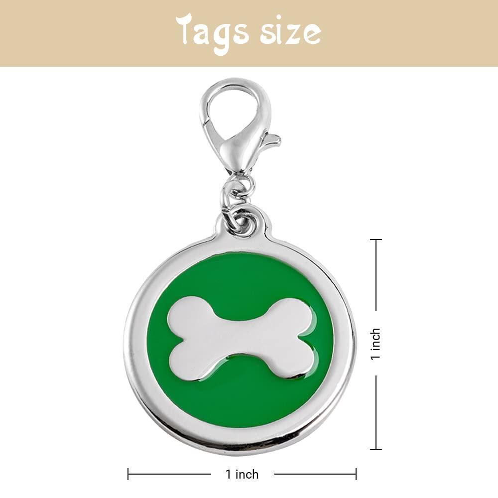 Custom Bone Shape Dog ID Tag, Free Engraving – Stainless Steel Rhinestone Name Plate For Cats & Dogs