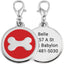 Bone Shape Engraved Personalized Pet ID Tags - iTalkPet