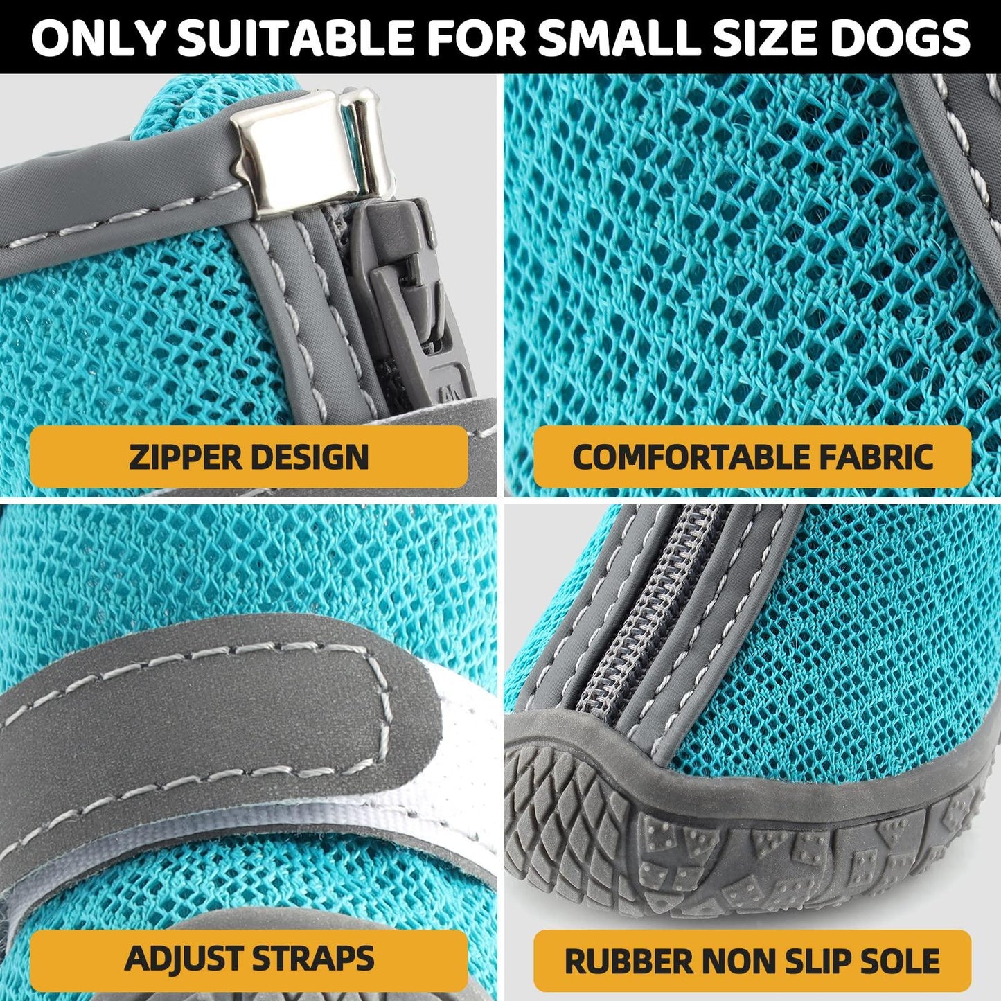 Breathable Puppy Walking Shoes - 4 PCS Dog Boot - iTalkPet