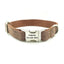 Brown Personalized Dog Collar Set - iTalkPet