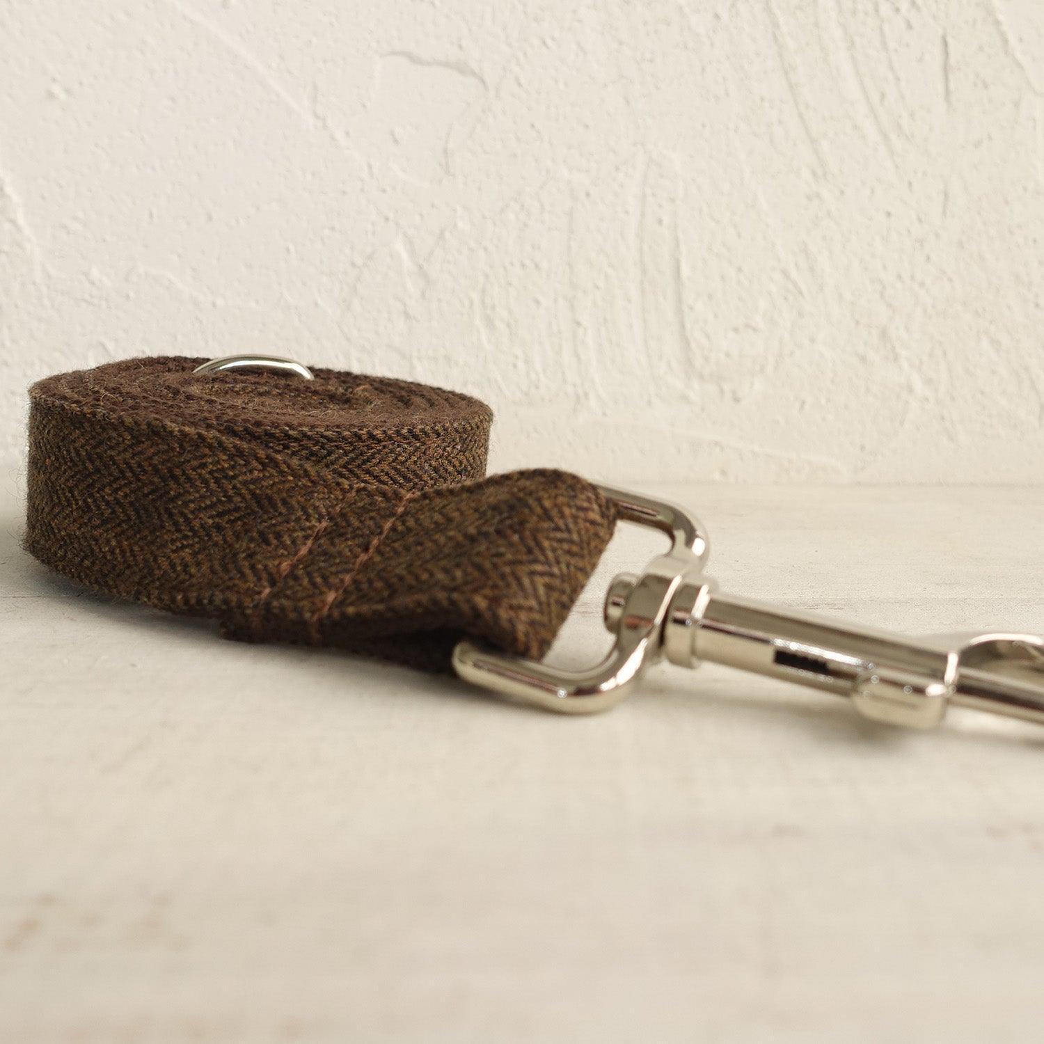 Brown Suit Personalized Dog Collar Set - iTalkPet