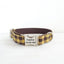 Brown Yellow Plaid Personalized Dog Collar Set - iTalkPet