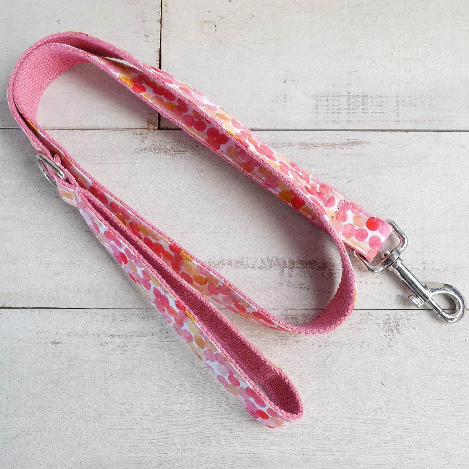 Bubbles Pink Personalized Dog Collar Set - iTalkPet