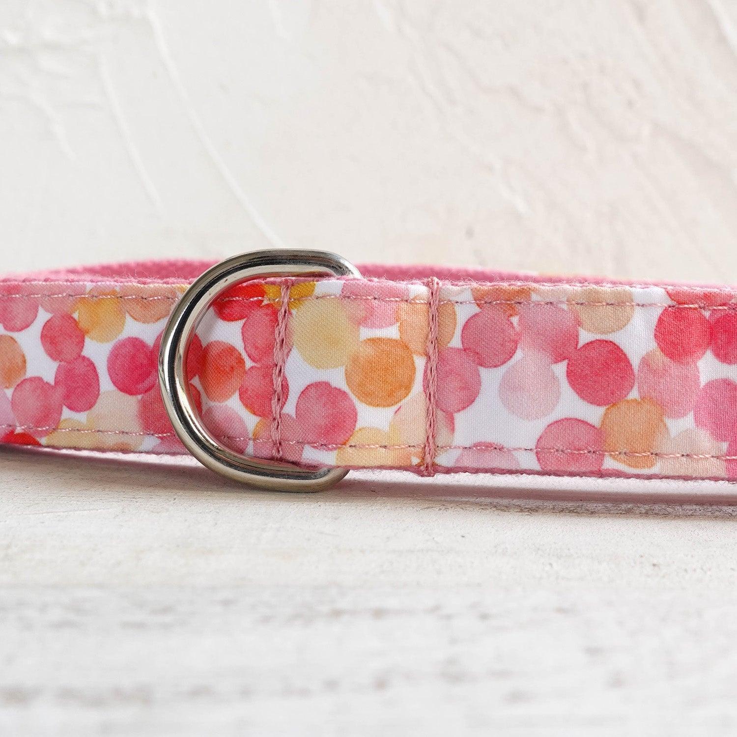 Bubbles Pink Personalized Dog Collar Set - iTalkPet