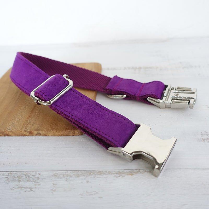 Candy Purple Personalized Dog Collar Set - iTalkPet