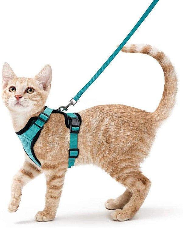 Cat Harness and Leash Set - Soft Adjustable Vest Harnesses for Cat - iTalkPet