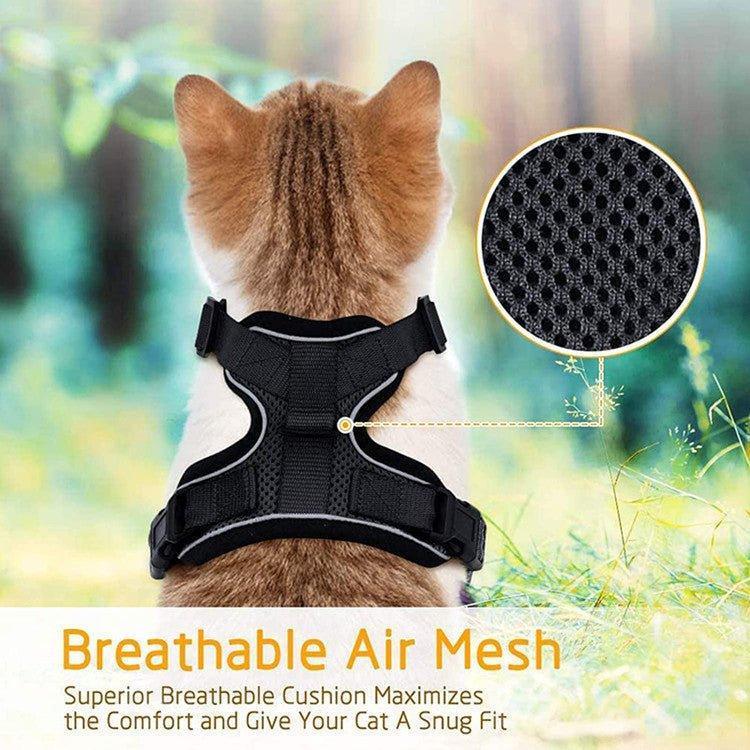 Cat Harness and Leash Set - Soft Adjustable Vest Harnesses for Cat - iTalkPet