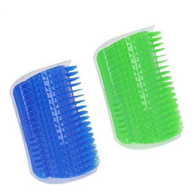 Cat Self Groomer Wall Corner Soft Grooming Brush Massage Comb - iTalkPet