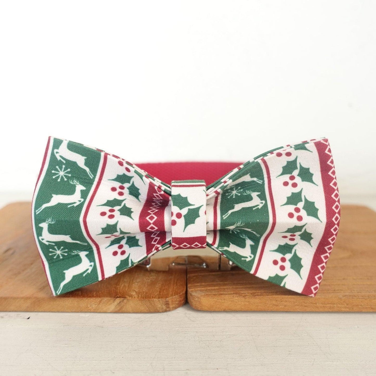 Christmas Deer Personalized Dog Collar Set - iTalkPet