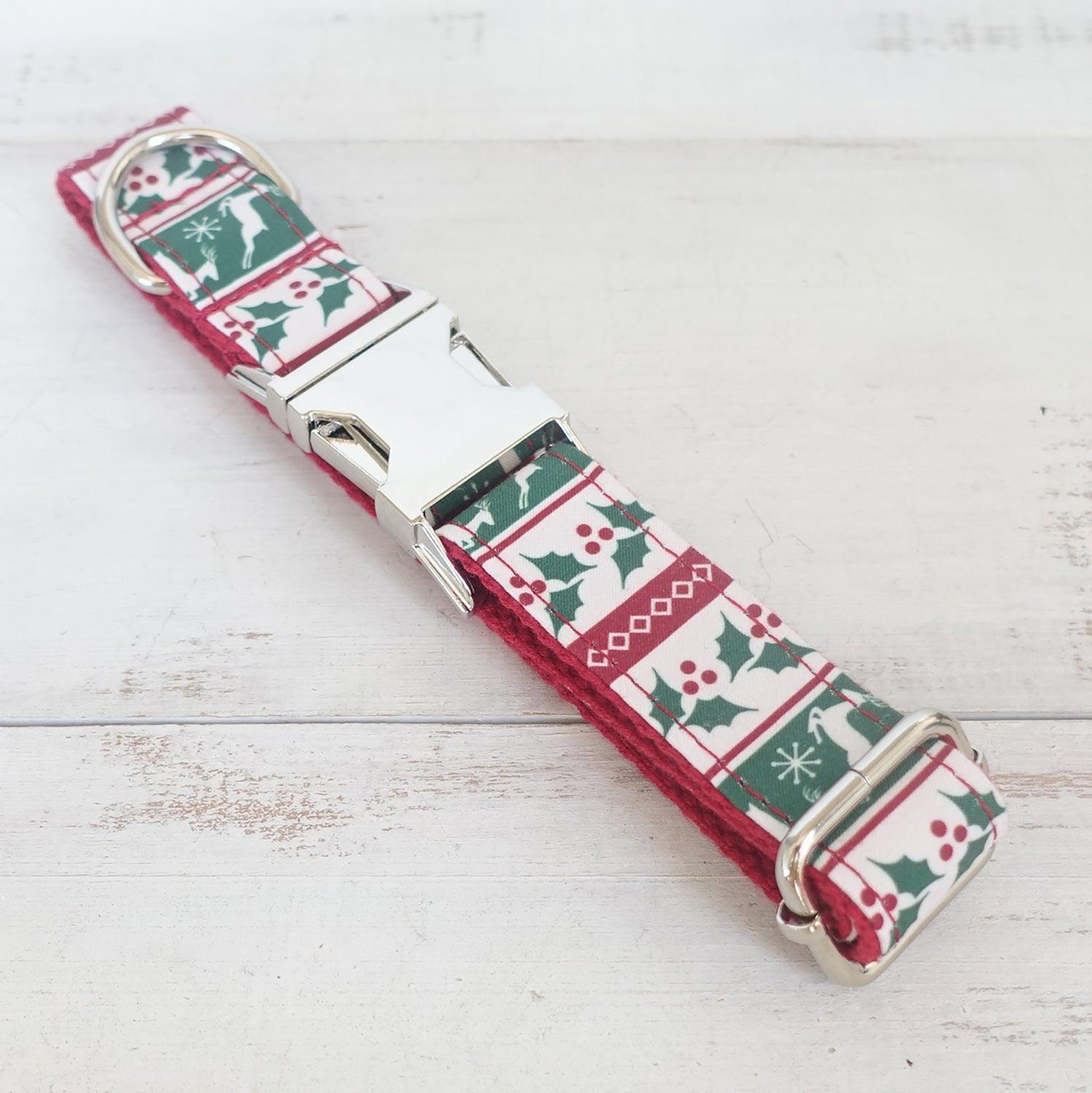 Christmas Deer Personalized Dog Collar Set - iTalkPet