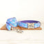 Cosmic Sky Blue Personalized Dog Collar Set - iTalkPet