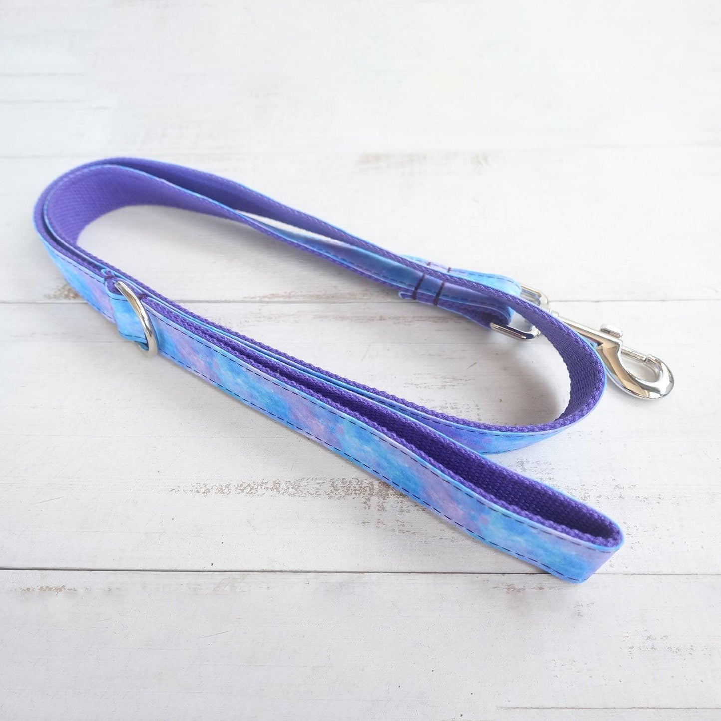 Cosmic Sky Blue Personalized Dog Collar Set - iTalkPet