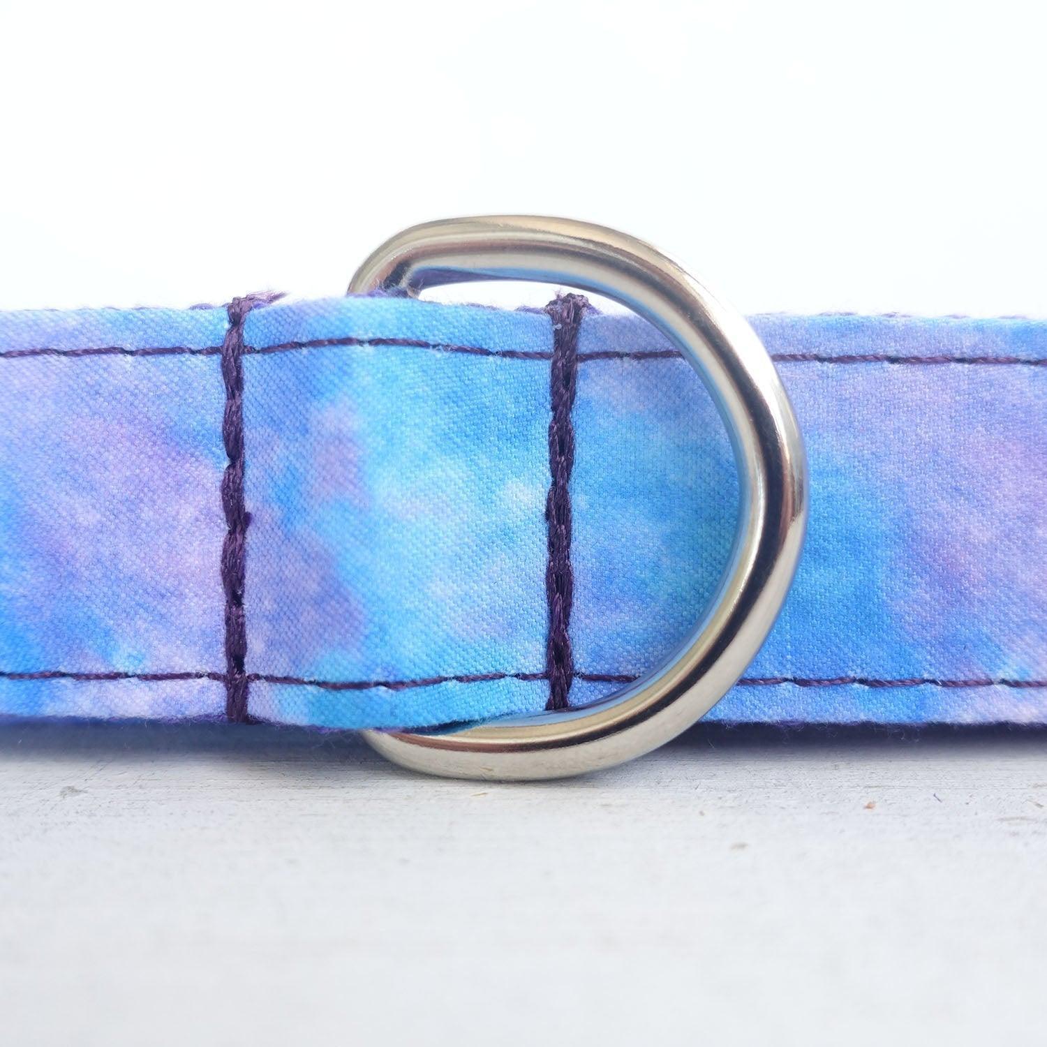 Cosmic Sky Blue Personalized Dog Collar Set - iTalkPet