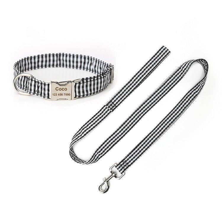 Cotton Custom Dog Collar and Leash Set - iTalkPet