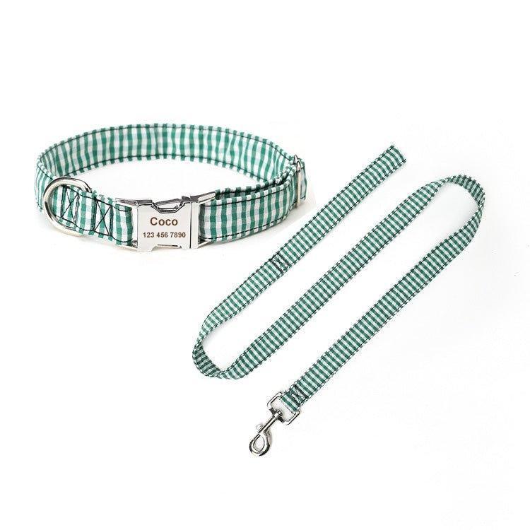 Cotton Custom Dog Collar and Leash Set - iTalkPet