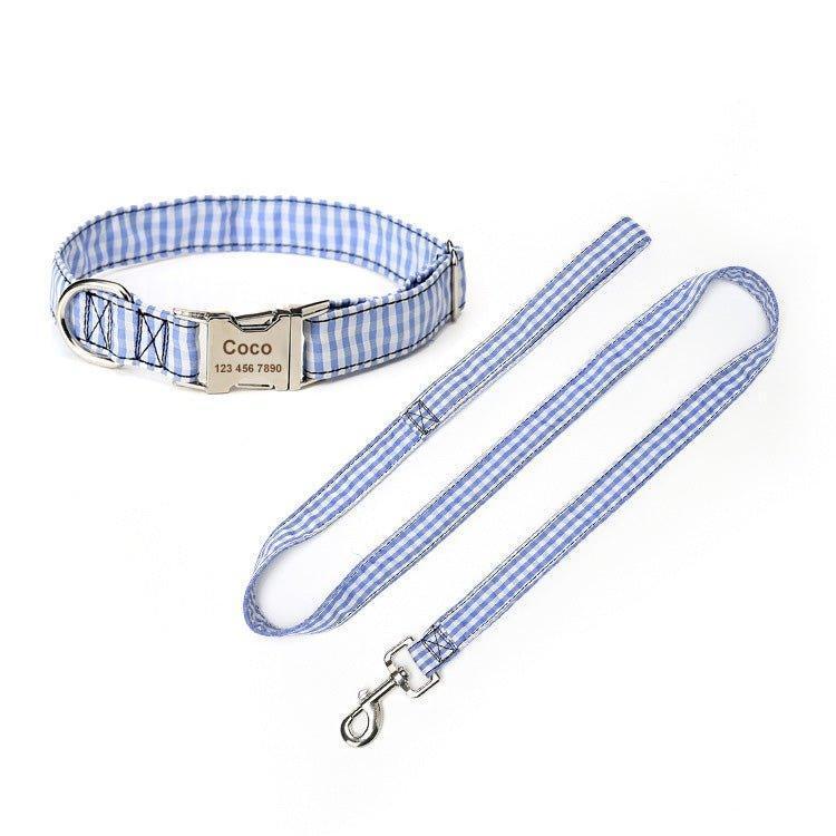 Cotton Custom Dog Collar and Leash Set - iTalkPet