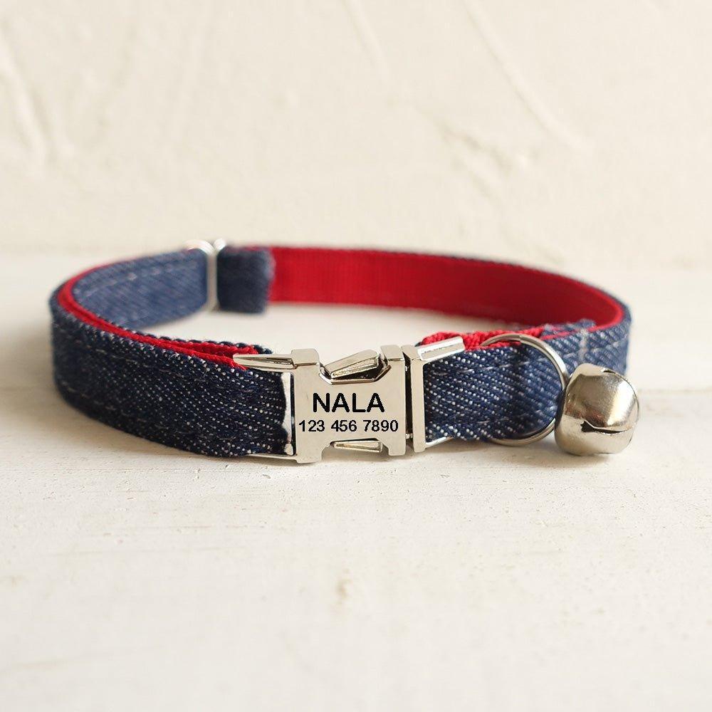 Cowboy Style Adjustable Personalized Cat Collar - iTalkPet