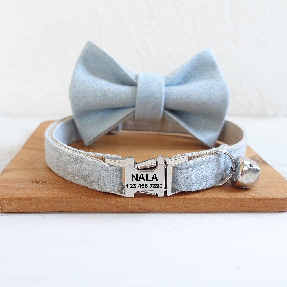 Cowboy Style Adjustable Personalized Cat Collar - iTalkPet