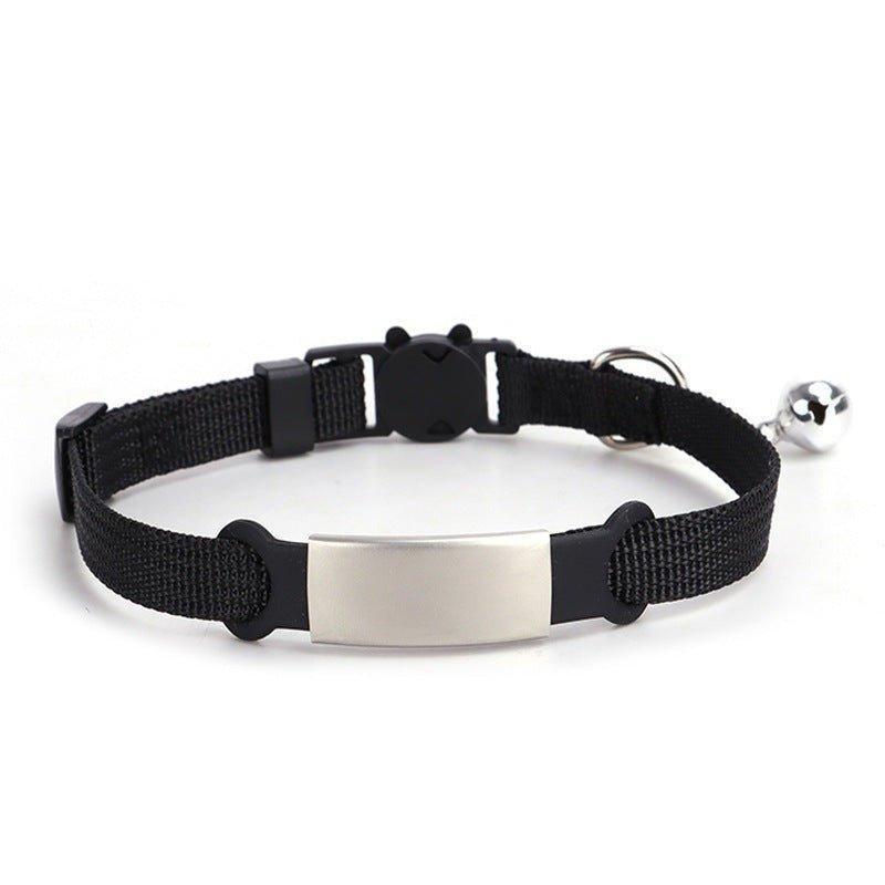 Custom Cat Collars Nylon Soft Adjustable Personalized Cat Collar with Bell - iTalkPet