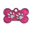 Custom Engraved Bone Paw Dog ID Tag - iTalkPet