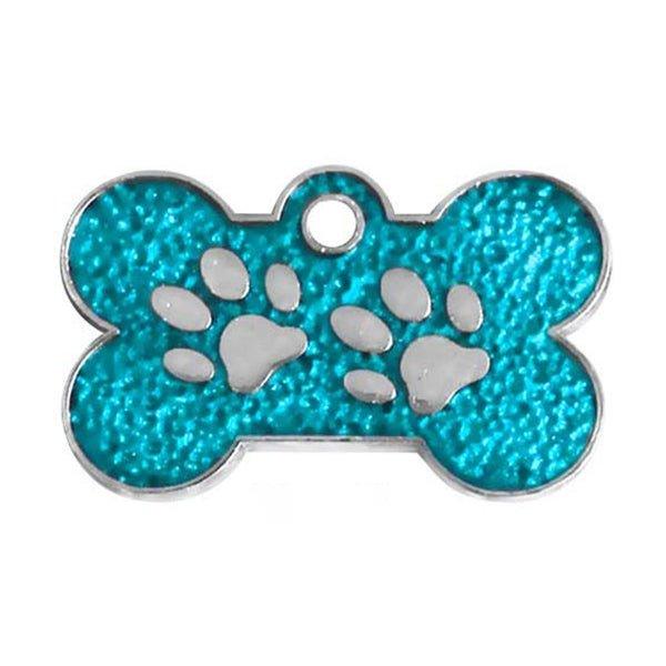 Custom Engraved Bone Paw Dog ID Tag - iTalkPet