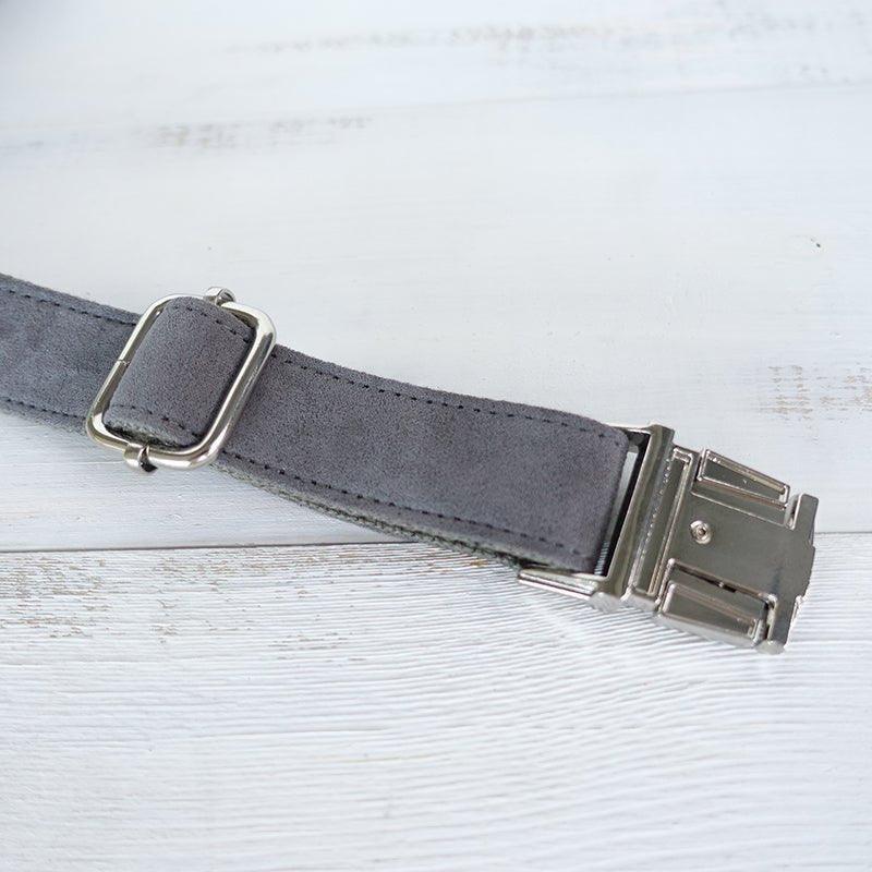 Deep Gray Personalized Dog Collar Set - iTalkPet