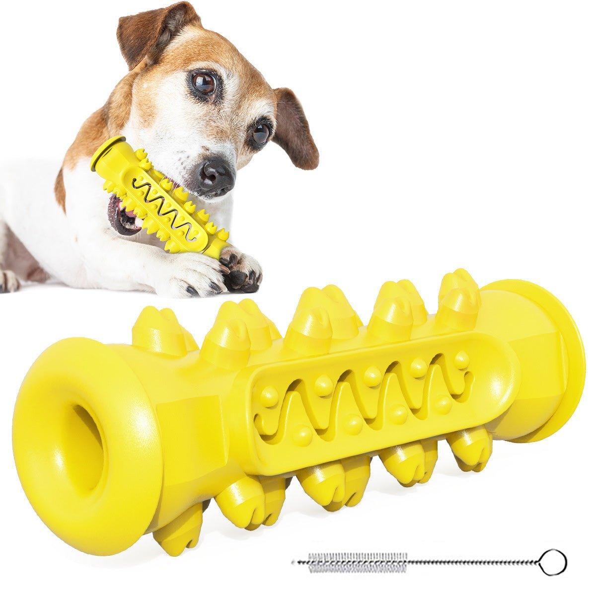 Dog Chew Toys for Aggressive Chewers Durable Dog Squeaky Toys with Brush - iTalkPet