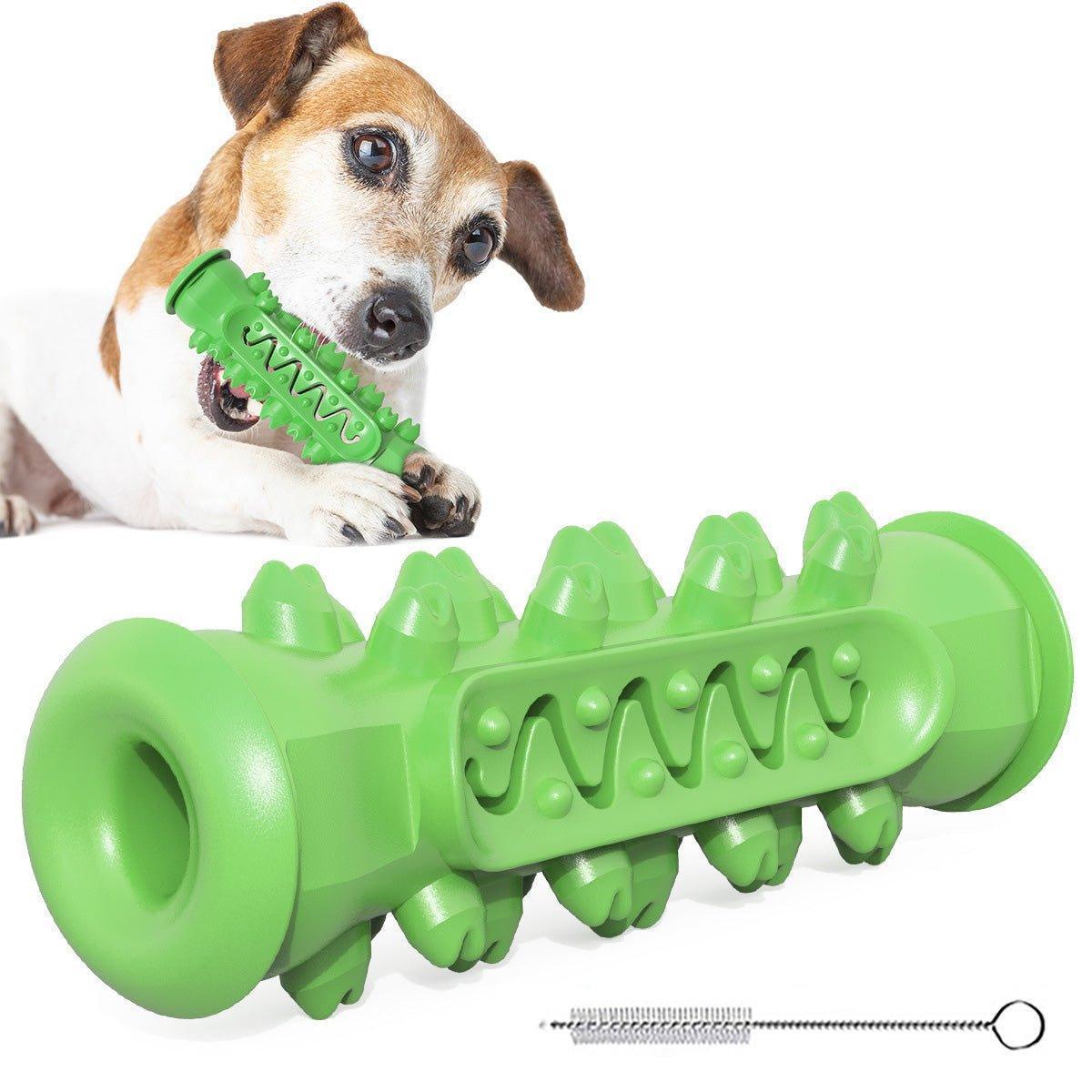 Dog Chew Toys for Aggressive Chewers Durable Dog Squeaky Toys with Brush - iTalkPet