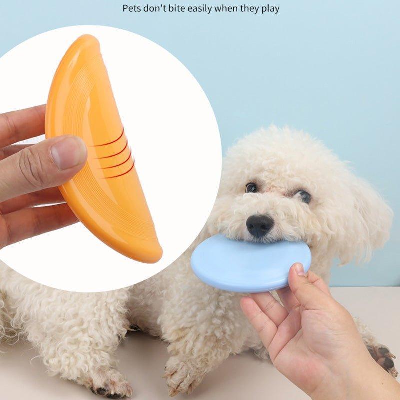 Dog Flyer - Pet Rubber Flying Disc Dog Frisbee Toy - iTalkPet