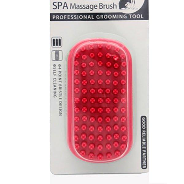 Dog Shampoo Massage Rubber Brush - Easy to Clean Pet Grooming Bath Brush - iTalkPet