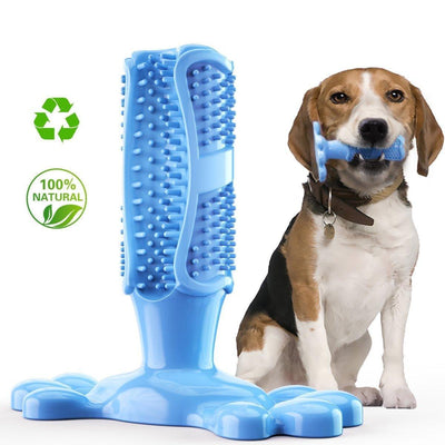 Dog Toothbrush Chew Toys Natural Rubber Dog Tooth Cleaner - iTalkPet