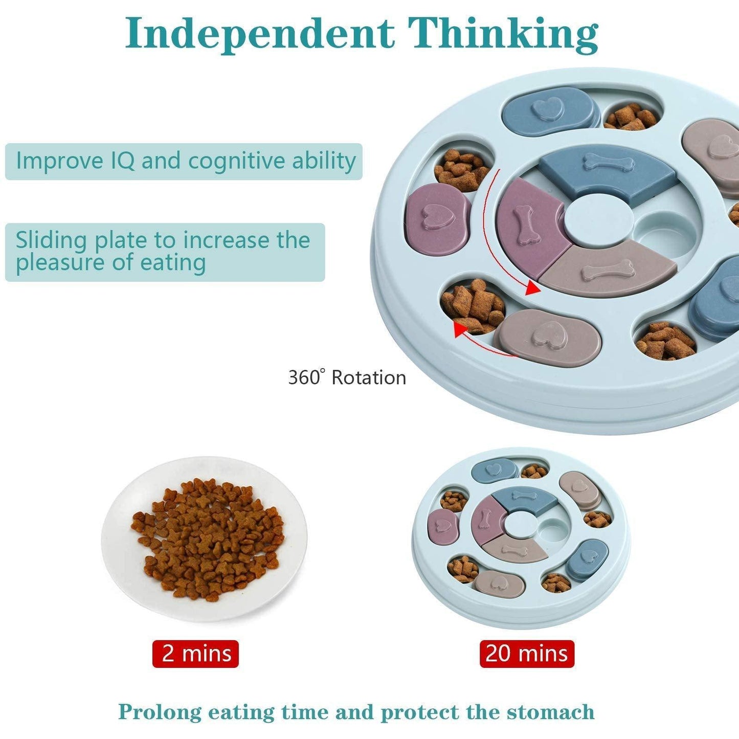 Dogs Food Puzzle Feeder Toys for IQ Training - iTalkPet