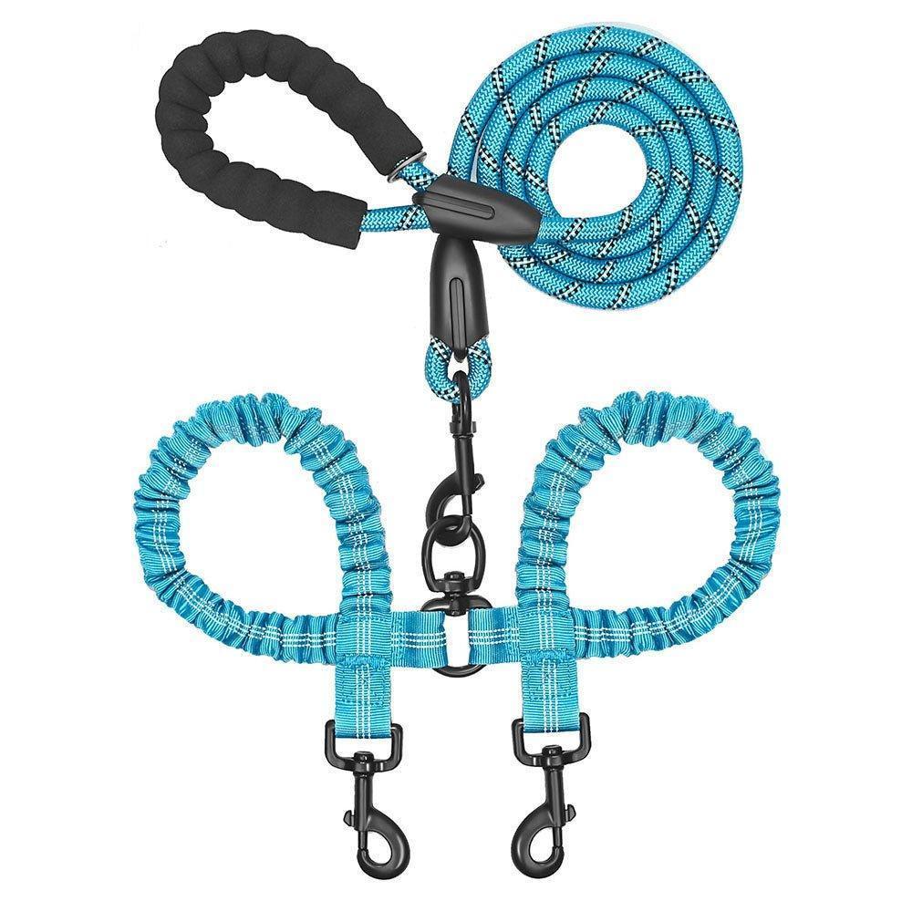 Dual Dog Leash 360 Swivel No Tangle Walking Double Dog Leash - iTalkPet