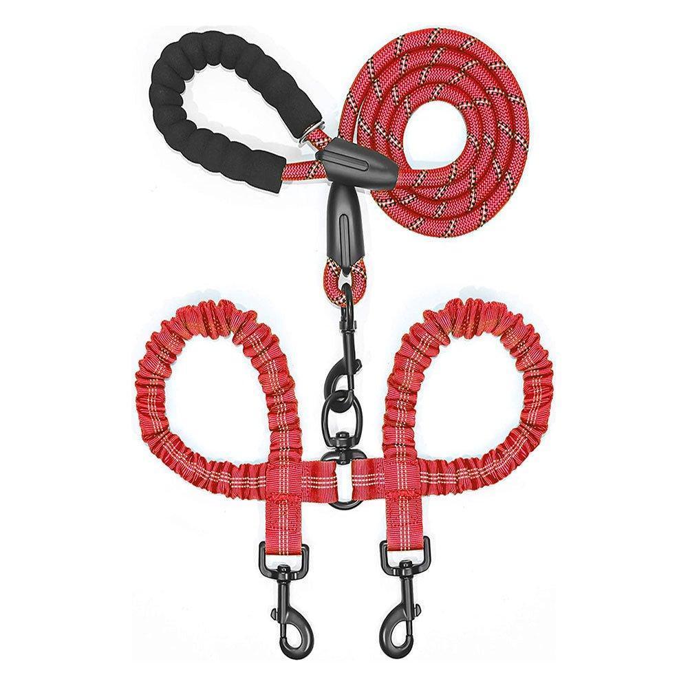 Dual Dog Leash 360 Swivel No Tangle Walking Double Dog Leash - iTalkPet