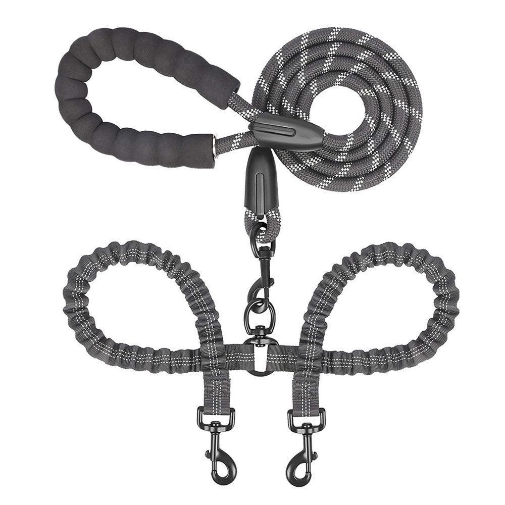 Dual Dog Leash 360 Swivel No Tangle Walking Double Dog Leash - iTalkPet